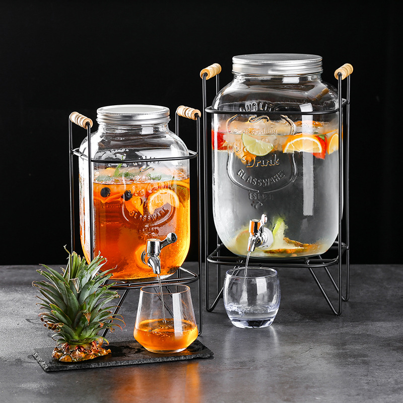 Glass Juice Large Capacity Mason Jar | glass jar supplier